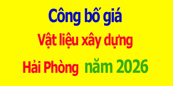 giá vật liệu xây dựng hải phòng năm 2026