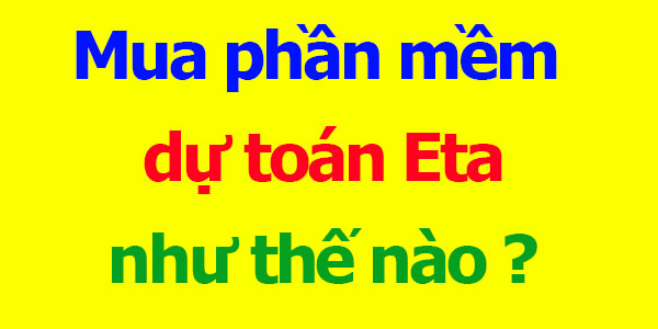 Mua phần mềm dự toán Eta